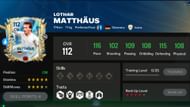 Lothar Matthaus exchange card stats (Image via EA Sports)